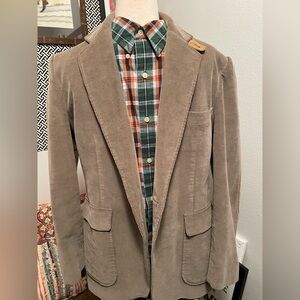 Walnut Creek Corduroy Blazer 44R Tan Sport Coat Elbow Patches